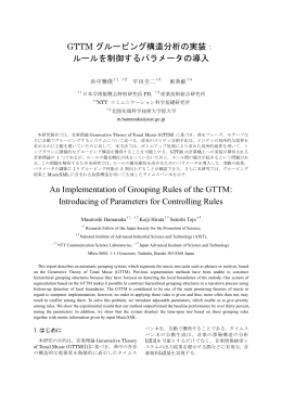GTTM グルーピング構造分析の実装： ルールを制御するパラメータの導入