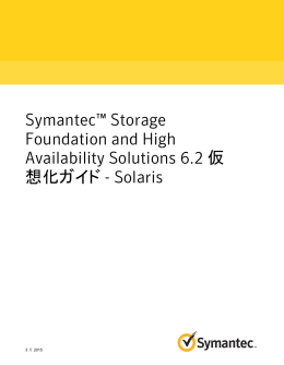 Symantec™ Storage Foundation and High Availability Solutions 6.2