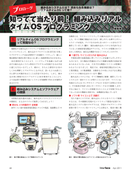 知ってて当たり前！ 組み込みリアル タイムOSプログラミング