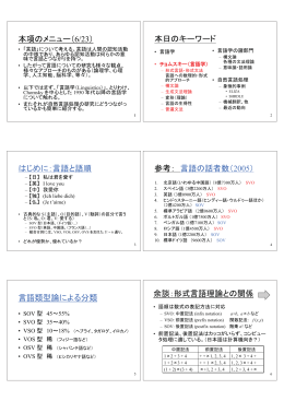 言語の話者数（2005）