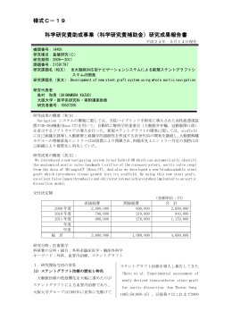 研究成果報告書 - KAKEN - 科学研究費助成事業データベース