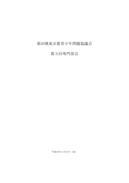 議事録（PDF） - 青少年・治安対策本部