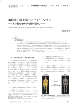 神経系の双方向シミュレーション 3 5