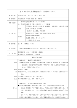 第38回奈良市景観審議会会議録(PDF文書)