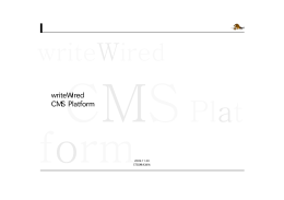 writeWired CMS Platform
