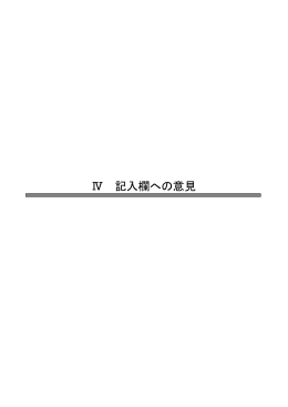 記入欄への意見等 (PDF形式 : 1MB)