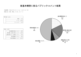 新基本構想に係るパブリックコメント結果