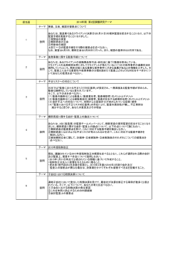 班別テーマ一覧