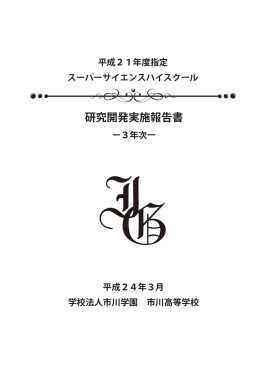 研究開発実施報告書
