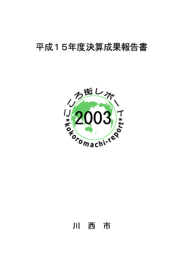 平成15年度決算成果報告書
