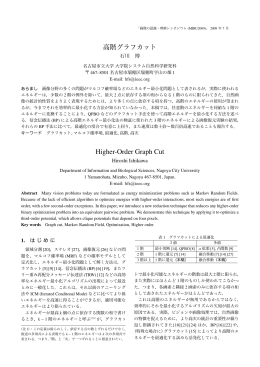 高階グラフカット Higher-Order Graph Cut