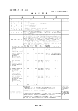 基本計画書 - 横浜国立大学