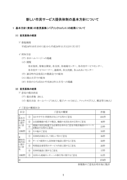 市民サービス窓口・拠点の再編についてのご意見募集結果（PDF:899KB）