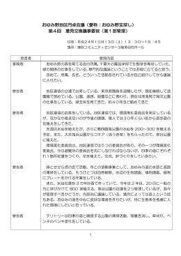 第4回 意見交換議事要旨