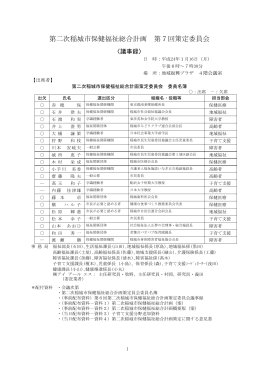 第7回策定委員会（平成24年1月16日開催）（PDF：240KB）