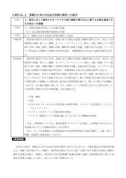 多様な日本の文化及び芸術の海外への紹介 【PDF