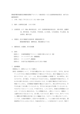 部会会議録（平成17年5月31日部会）