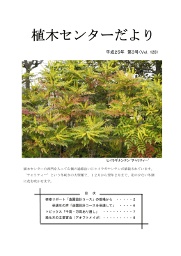 植木センターだより