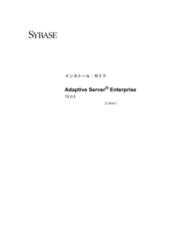 Adaptive Server Enterprise