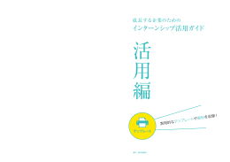 インターンシップ活用ガイド