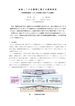 地 域 I T S の 展 開 に 関 す る 調 査 研 究