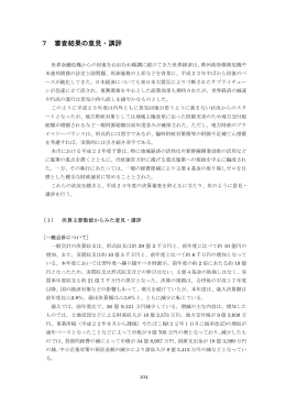 7．審査結果の意見・講評 (57キロバイト)