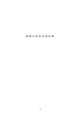 課題別事前評価結果(PDF文書)