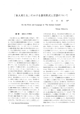 「氷人来たる」 における表現形式と言語について