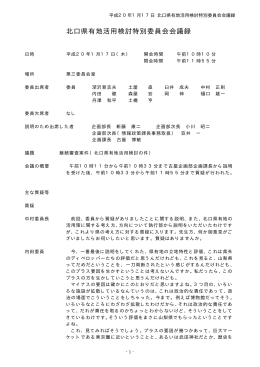 北口県有地活用検討特別委員会（平成20年1月17日）（PDF