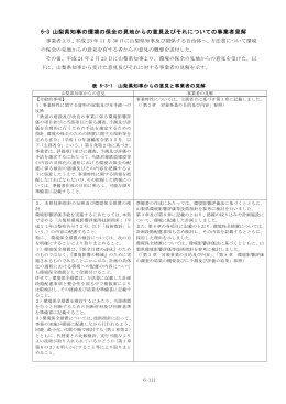 6-3 山梨県知事の環境の保全の見地からの意見及びそれについての