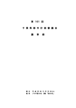 第161回都市計画審議会議事録（PDF：378KB）