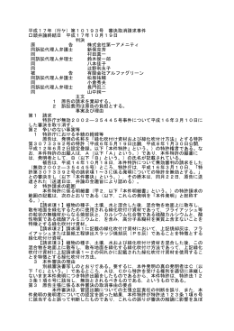 平成 17年（行ケ）第 10193号