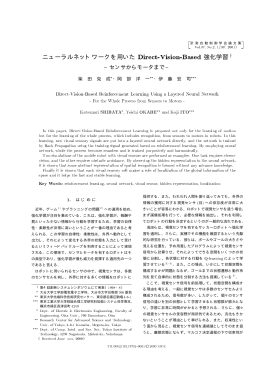 ニューラルネットワークを用いた Direct-Vision-Based 強化