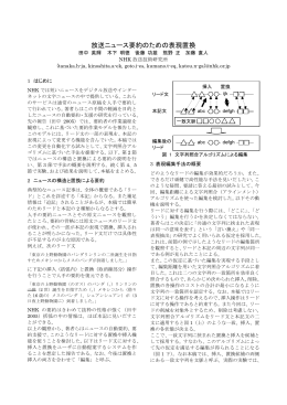 放送ニュース要約のための表現置換