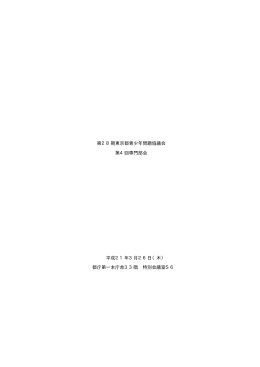 第4回専門部会 (H21.3.26)（PDF） - 青少年・治安対策本部