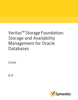 Veritas&trade; Storage Foundation - SORT
