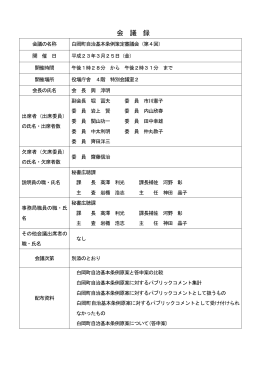 会議録