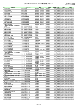 EBSCO Host eBook Collection利用可能タイトル