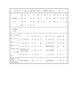 一般質問（岡・吉富・松田・中山議員）