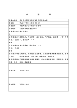 町民懇話会会議録