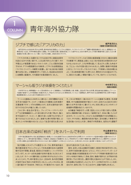 1 青年海外協力隊