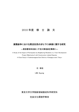 2010 年度 修 士 論 文