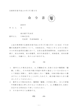 命 令 書