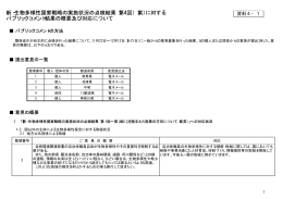 新・生物多様性国家戦略の実施状況の点検結果（第4回）（案）に対する