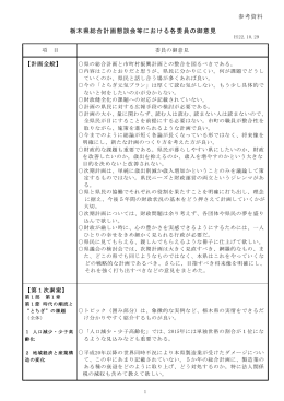 （参考資料）栃木県総合計画懇談会等における各委員の御意見(PDF