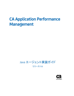 CA Application Performance Management Java エージェント実装ガイド