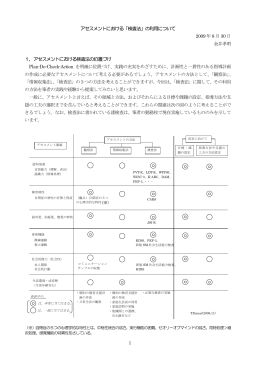 1 アセスメントにおける「検査法」の利用について 2009 年 8 月 30 日 金井
