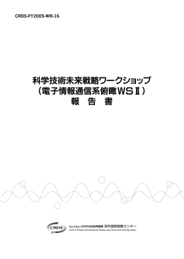 （電子情報通信系俯瞰WSII）報告書（PDF形式