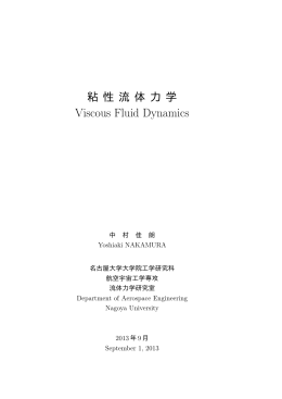 PDF 1.4MB - 名古屋大学大学院工学研究科流体力学研究グループ