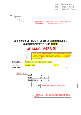 JRAM001 の記入例